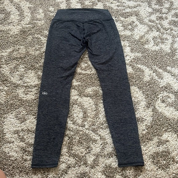 Aloyoga Alosoft High-Waist 7/8 Highlight Legging - Dark Heather Grey - Picture 4 of 6